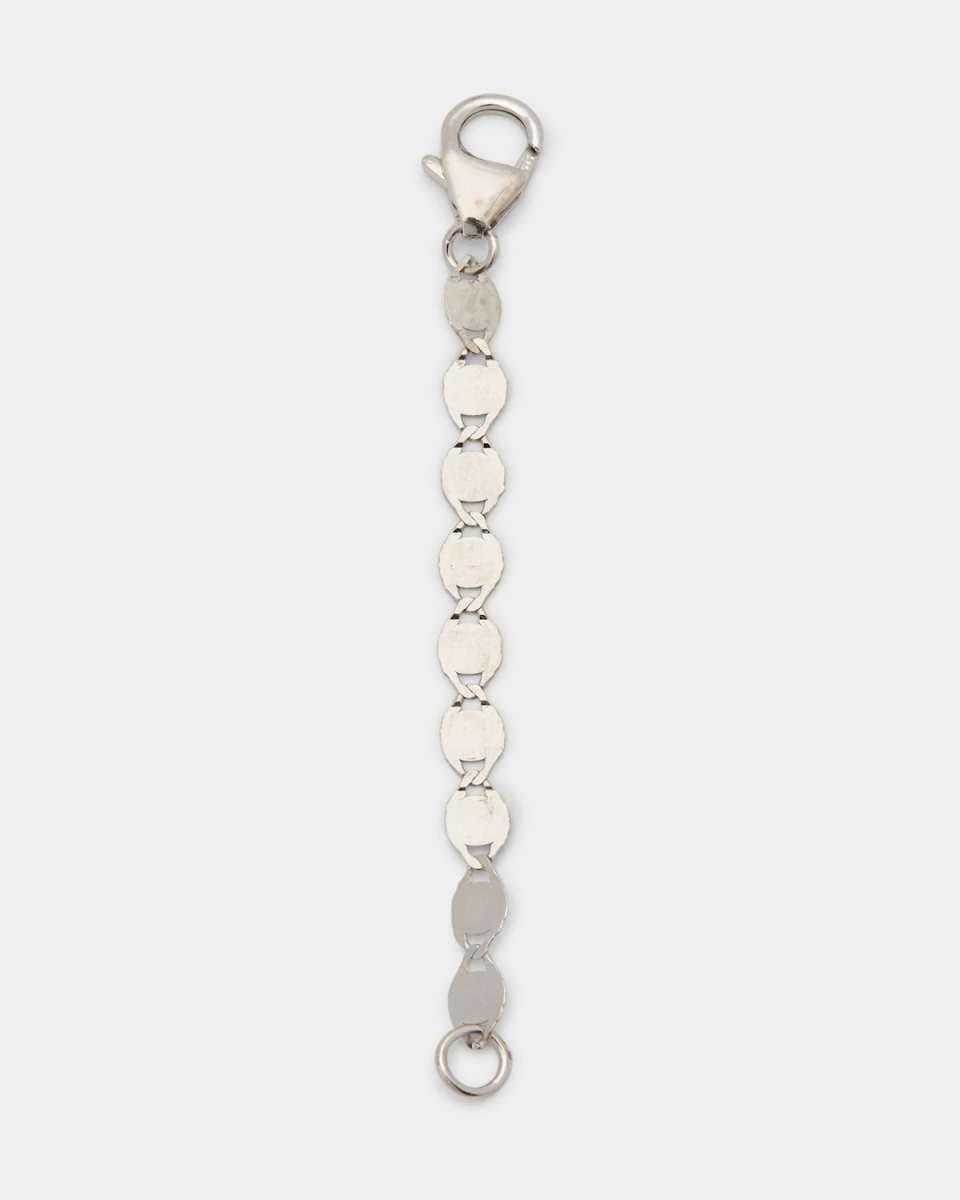 14K White Gold Extender Chain, 2"L